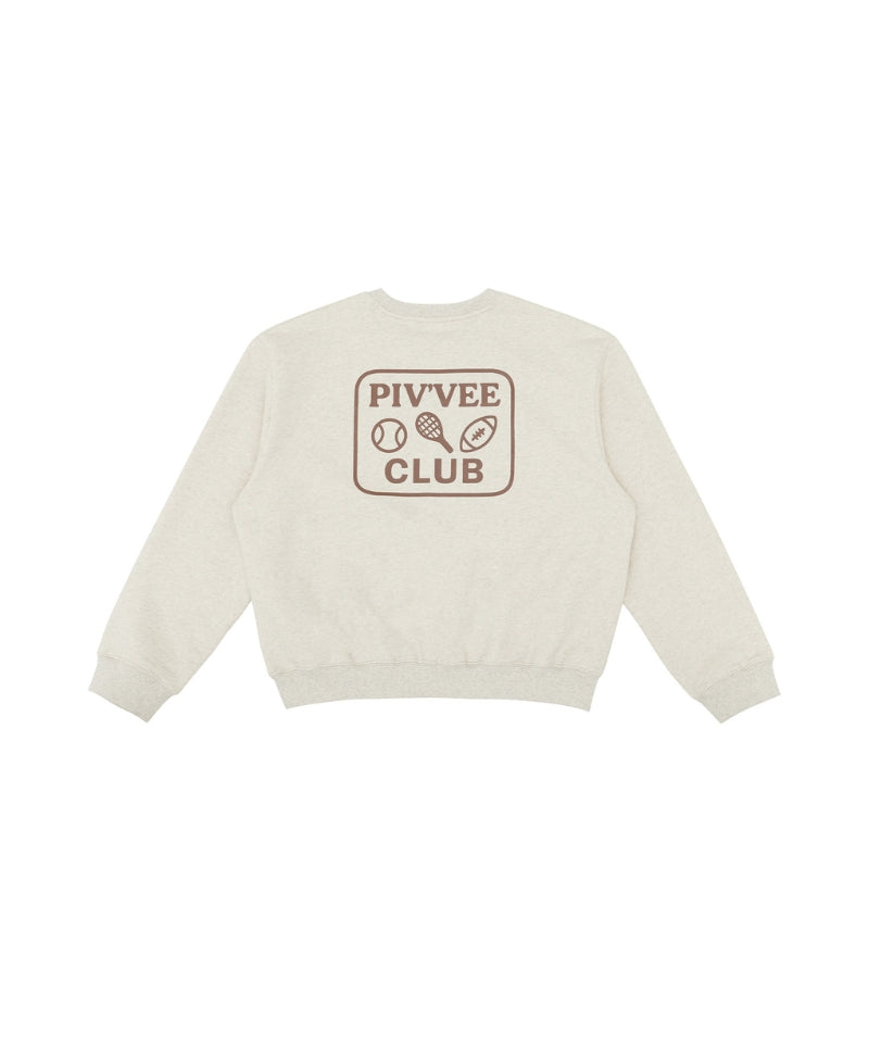Sports Club Emoji Sweatshirt Oatmeal Beige
