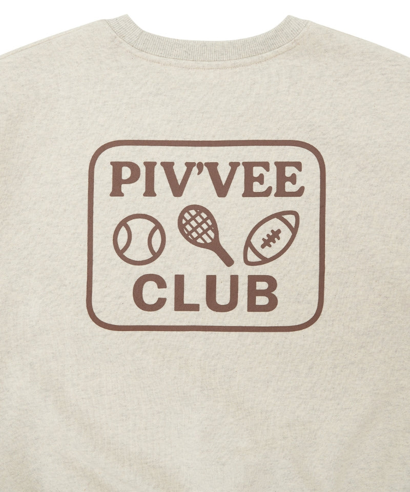 Sports Club Emoji Sweatshirt Oatmeal Beige