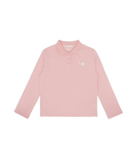 Sports Club Tee Holder Long Sleeve PK Shirt Bubble Pink