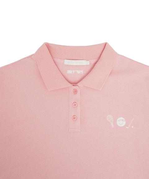 Sports Club Tee Holder Long Sleeve PK Shirt Bubble Pink