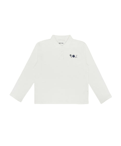 Sports Club Tee Holder Long Sleeve PK Shirt Cloud White