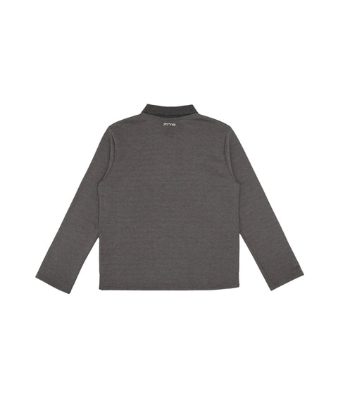 Sports Club Tee Holder Long Sleeve PK Shirt Fuzzy Charcoal