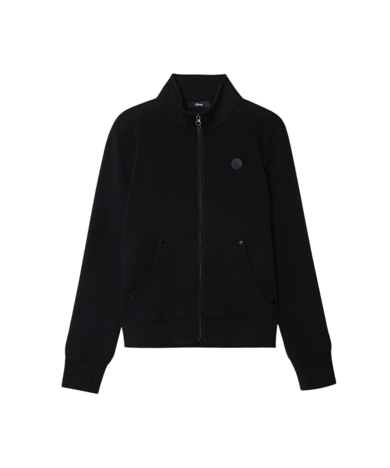 OBER Golf Sporty Eyelet Sweat Zip-Up Black