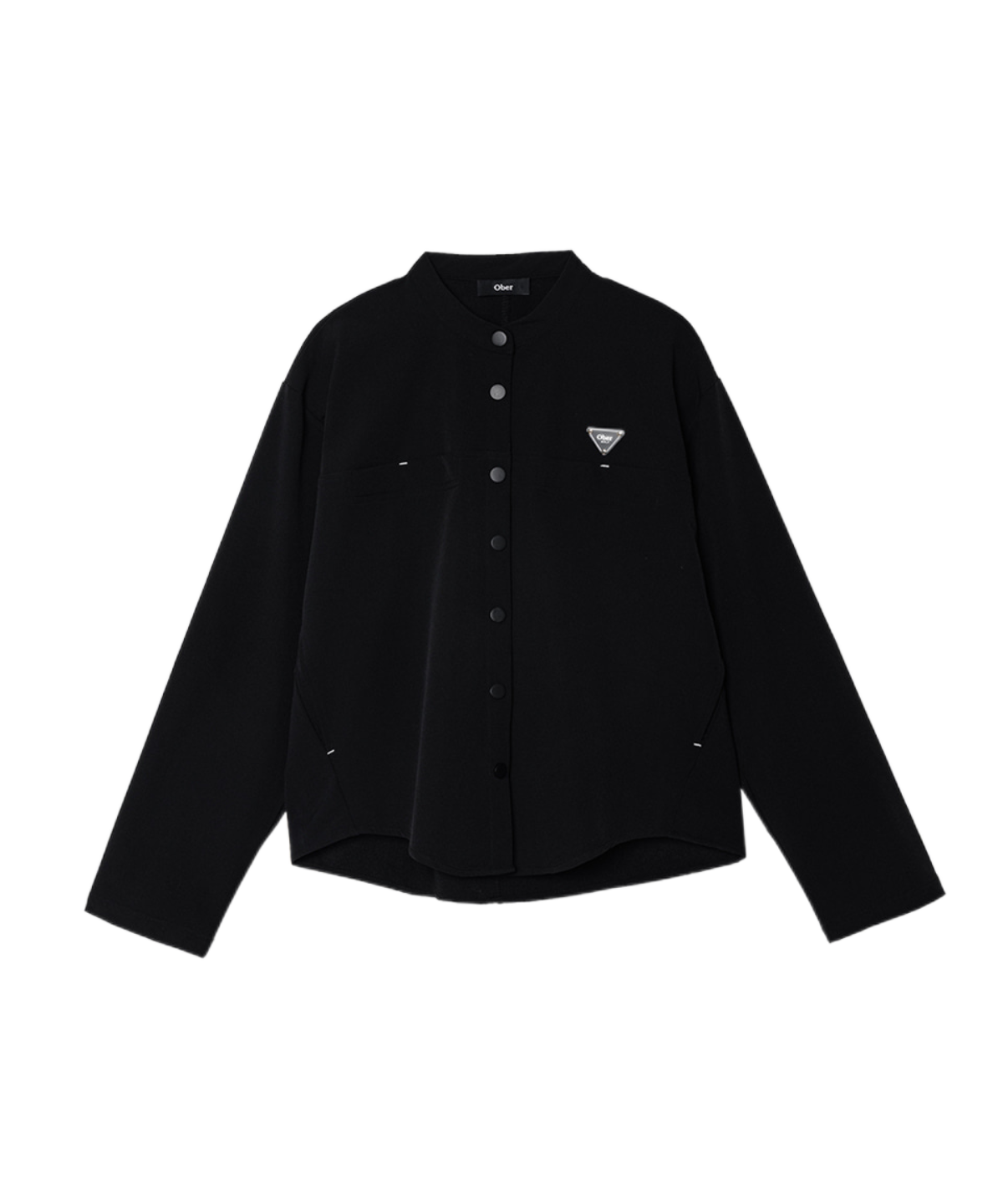 OBER Golf Basic Sporty Stretch Golf Shirt Black