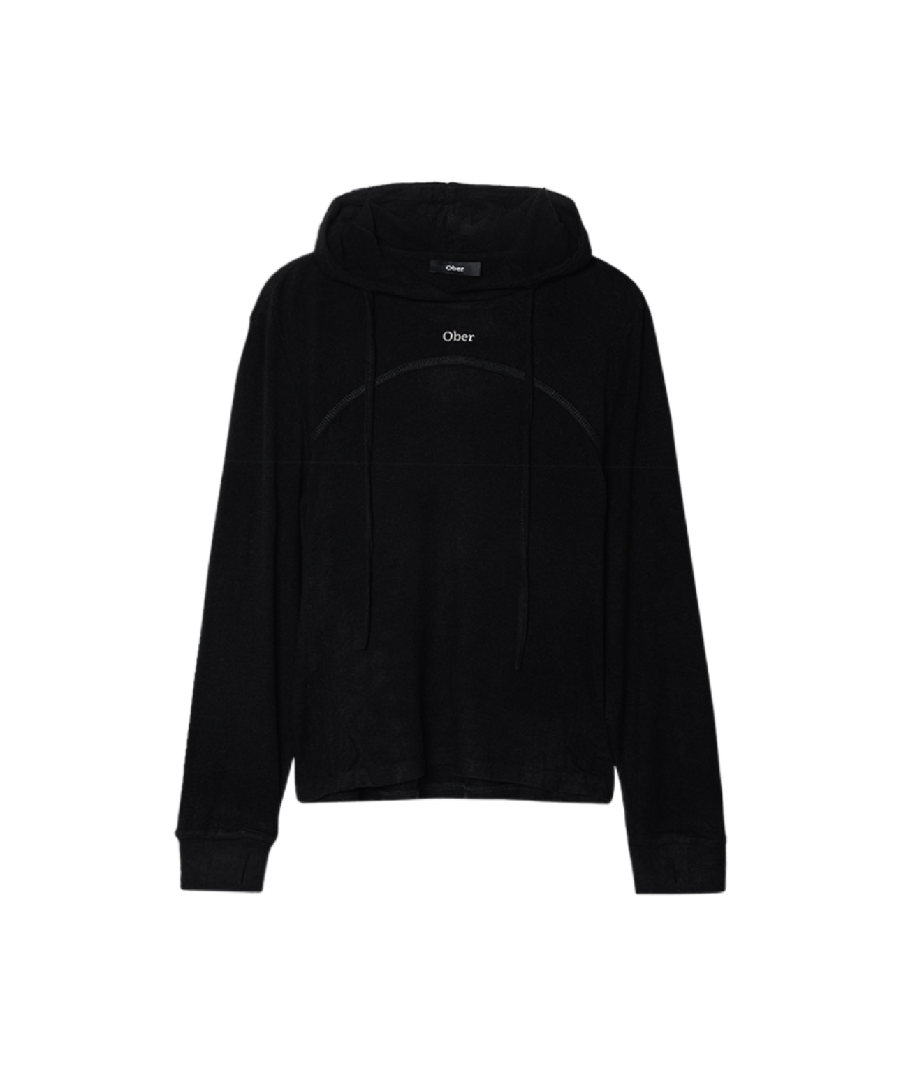 OBER Golf Basic Sporty Touch Hooded Top Black