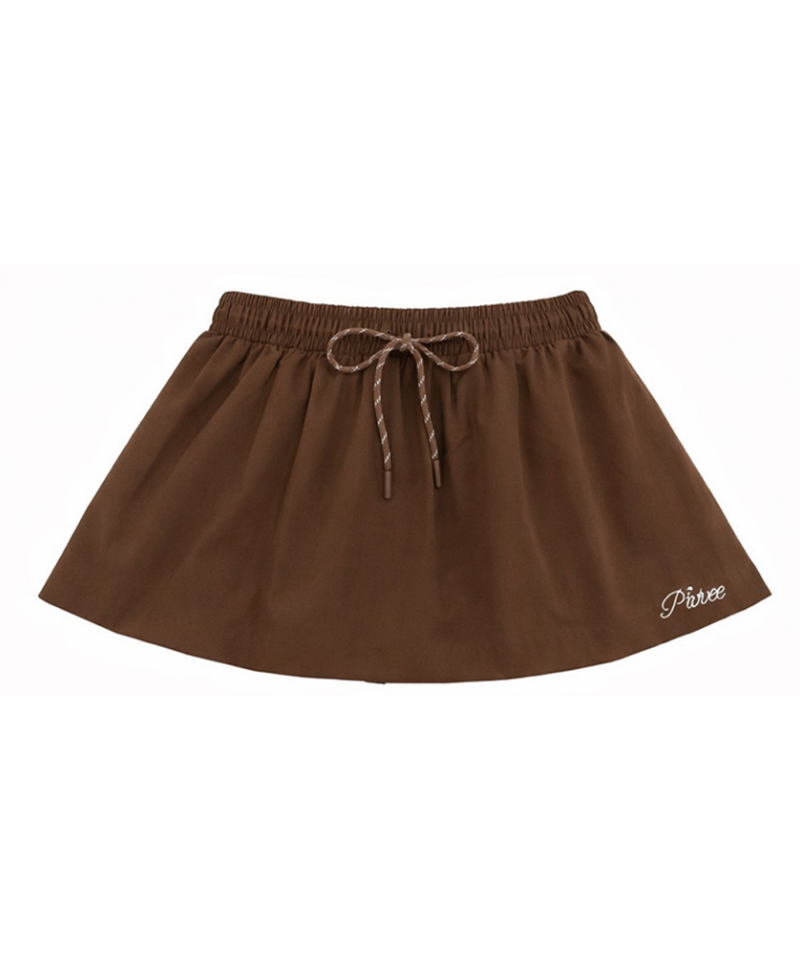 Sporty A Line Golf Skirt Chocolate Brown
