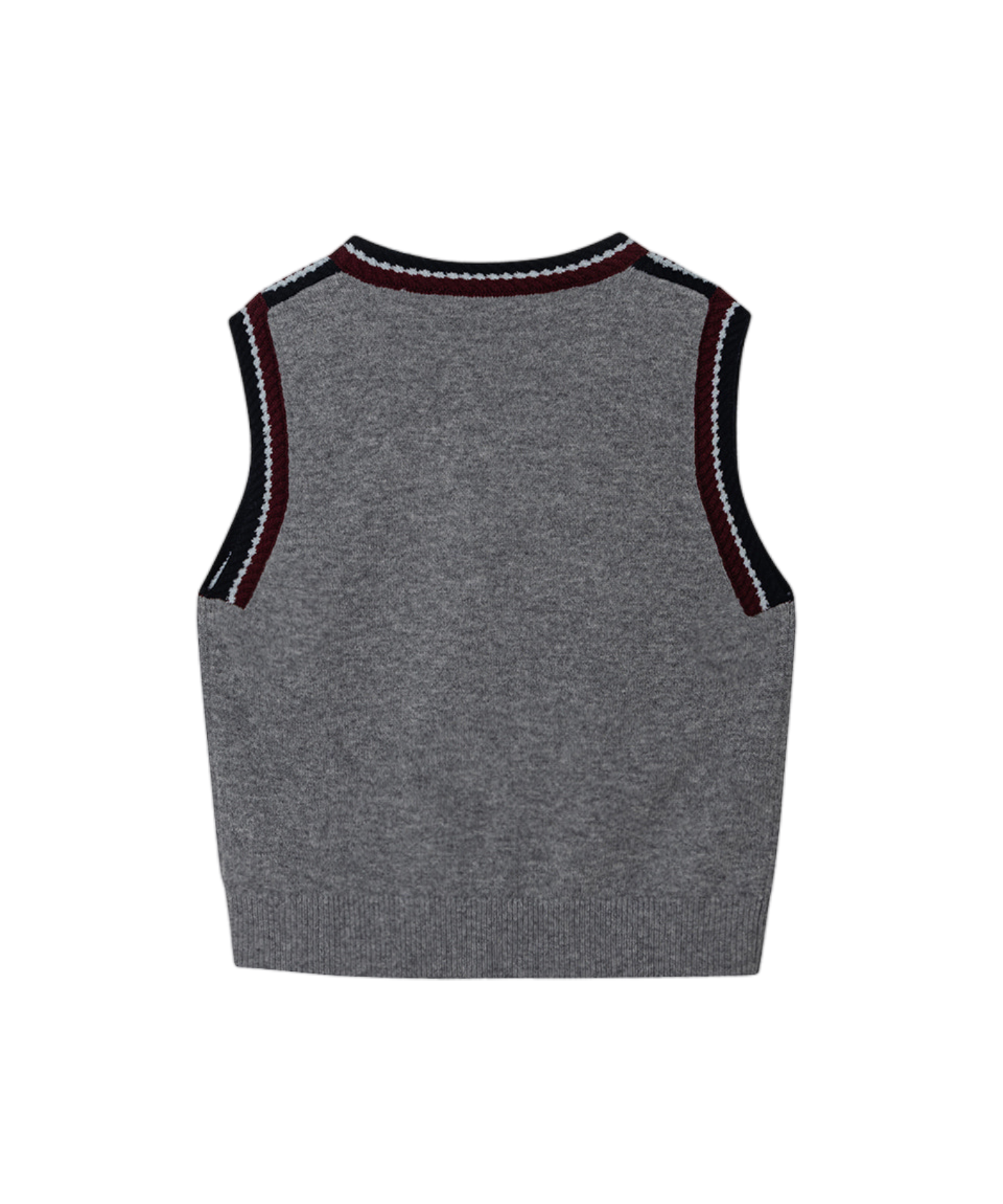 OBER Golf Colorblock Knit Vest Gray