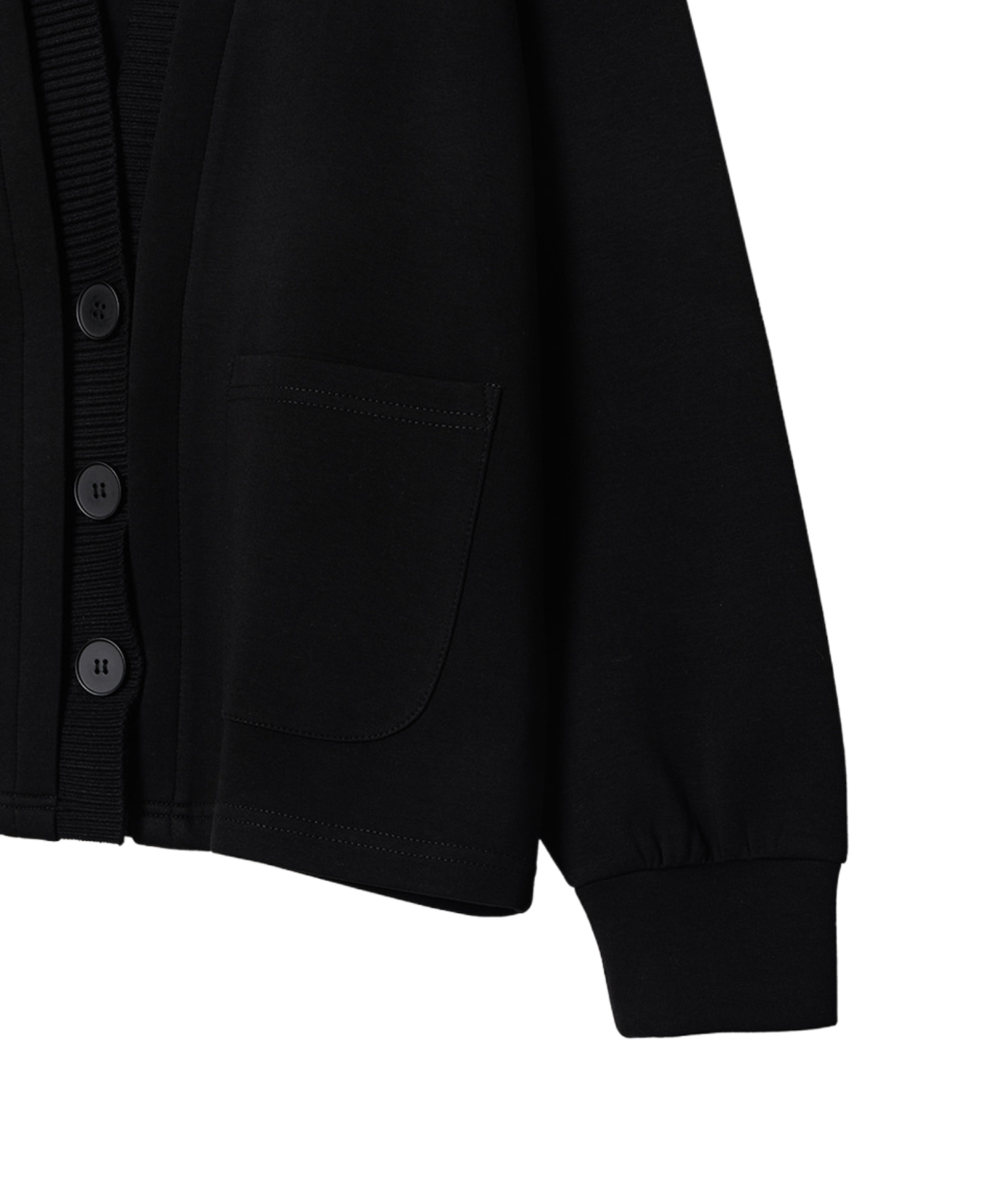 OBER Golf Sweat Combination Cardigan Black