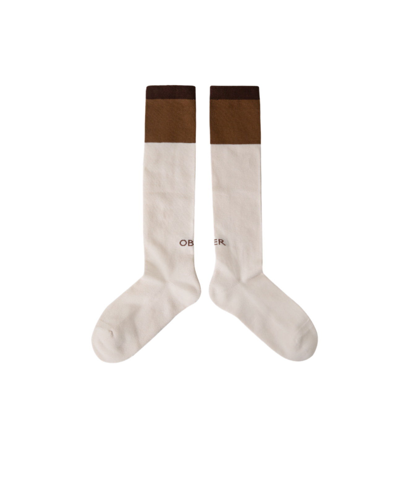 OBER Golf Two Tone Color Block Socks Brown