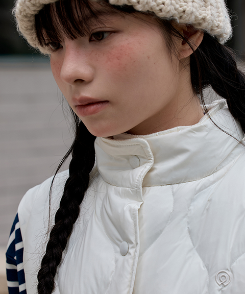 FORDI Airy Duck Down Vest - Ivory
