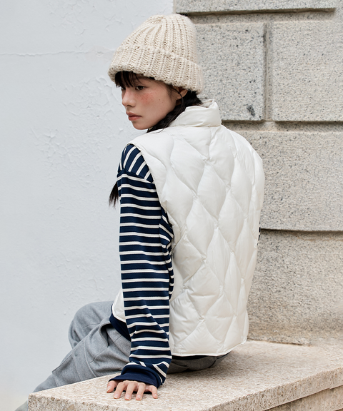 FORDI Airy Duck Down Vest - Ivory