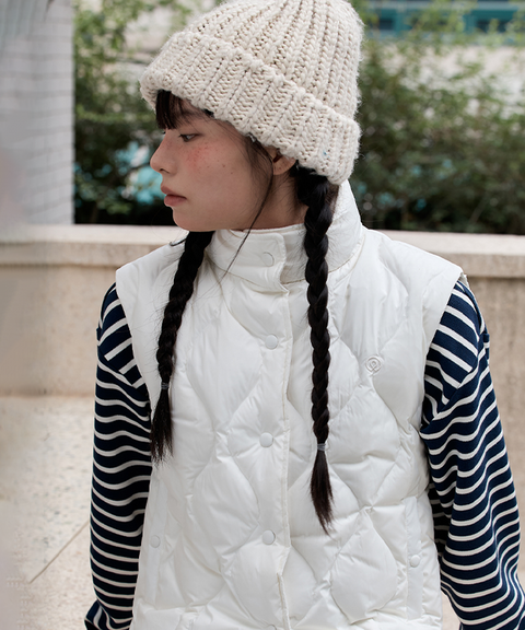 FORDI Airy Duck Down Vest - Ivory