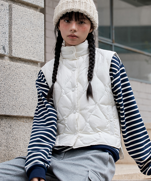FORDI Airy Duck Down Vest - Ivory