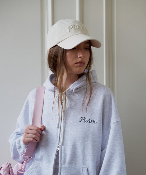 Logo Embroidered Ball Cap Sand Beige