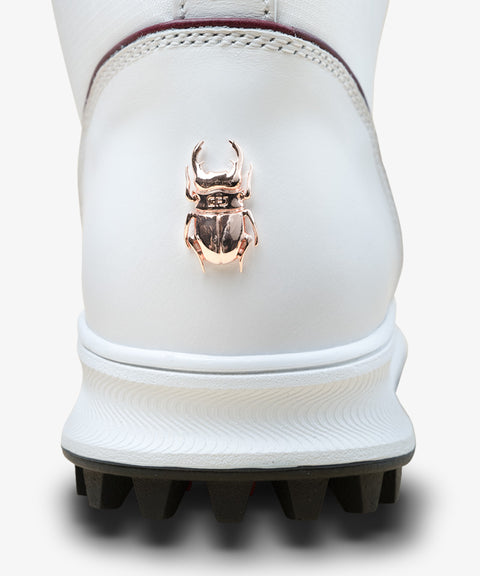 GFJ Golf Men's White Ankle Boots - White