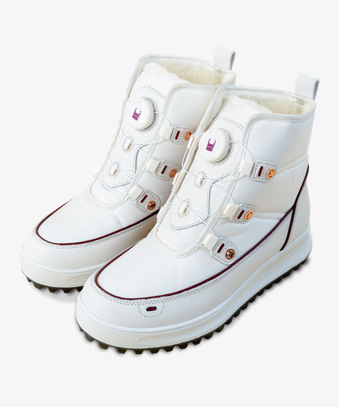 GFJ Golf Women's White Ankle Boots - White