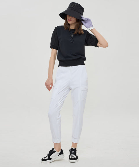 [Warehouse Sale] W Pocket Point Jogger  L/Pt - White