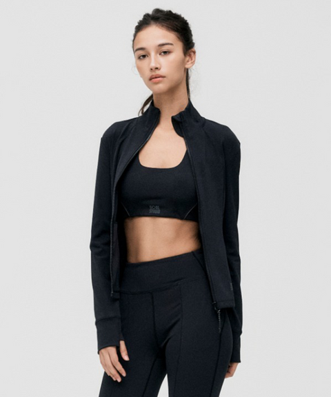 Goal Studio Women's Athletic Jersey Jacket - Black