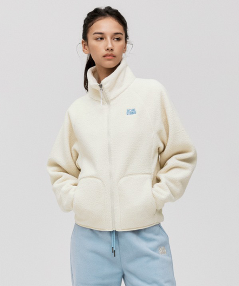 Goal Studio Women's Essential Fleece Jacket - Cream