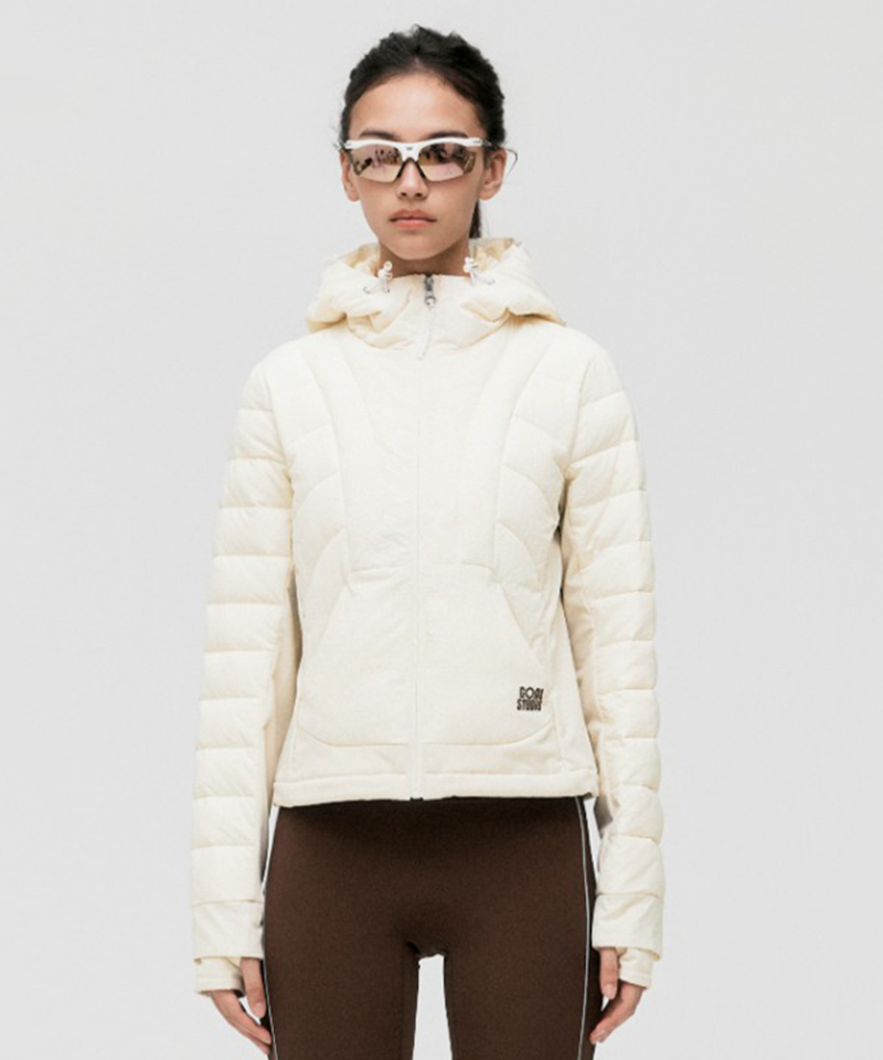 Goal Studio W's Lightweight Padded Jacket - Cream