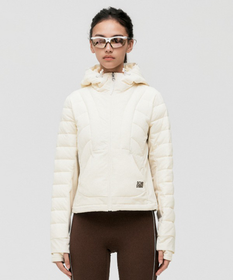 Goal Studio Women's Lightweight Padded Jacket - Cream
