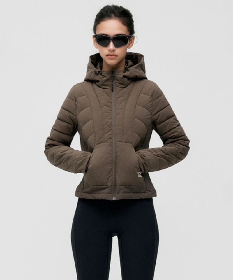 Goal Studio W's Lightweight Padded Jacket - Dark Brown
