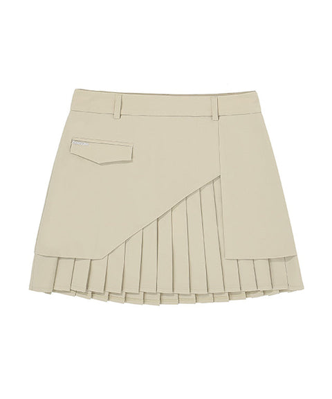 [Warehouse Sale] CHUCUCHU Woven Skirt - Beige