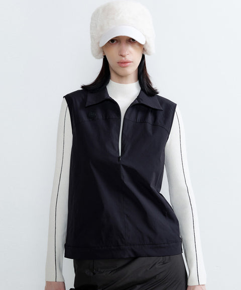 Anell Golf Basic Windproof Vest - Black