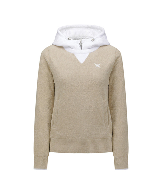 ANEW Golf: Women Hoodie Sweater - Beige