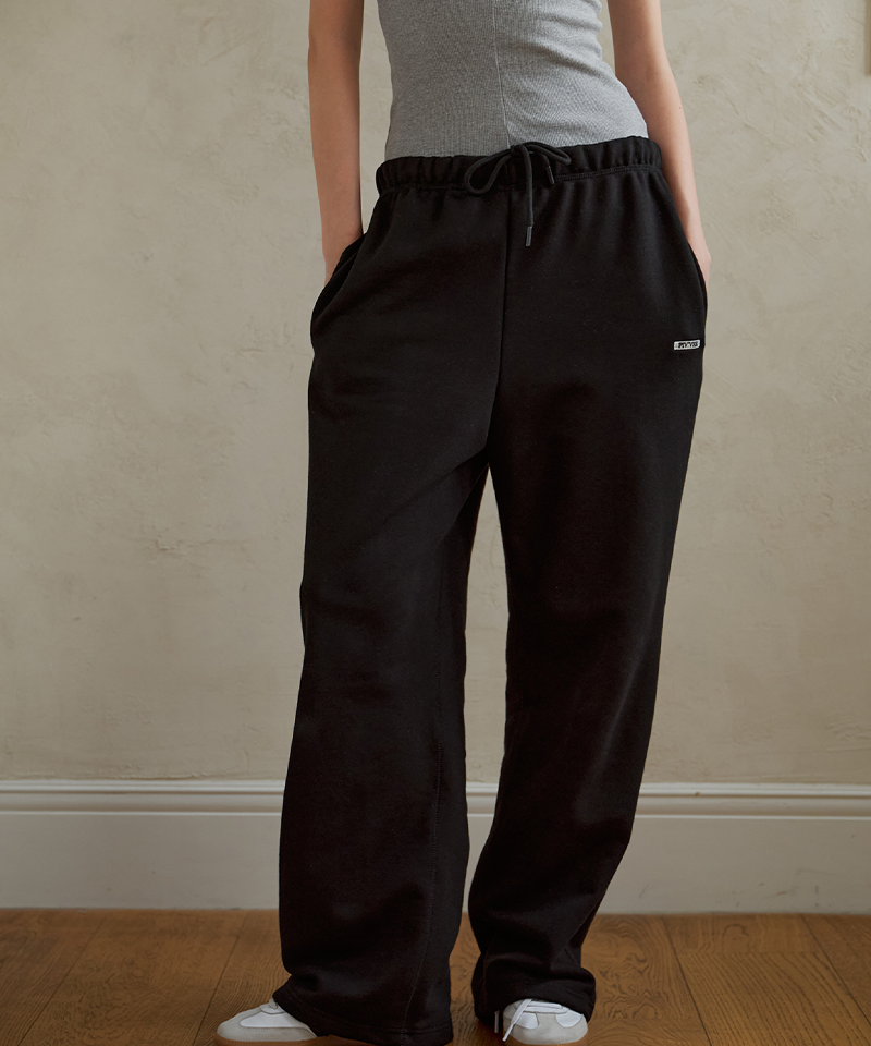 Square Logo Sweatpants - Ebony Black
