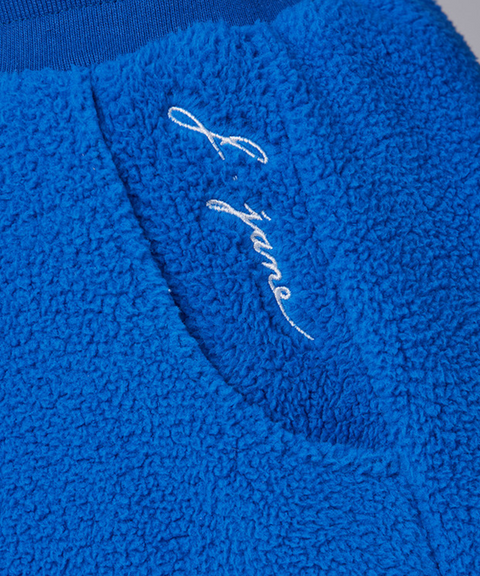 J.Jane Fleece Frill zip-up set - Blue