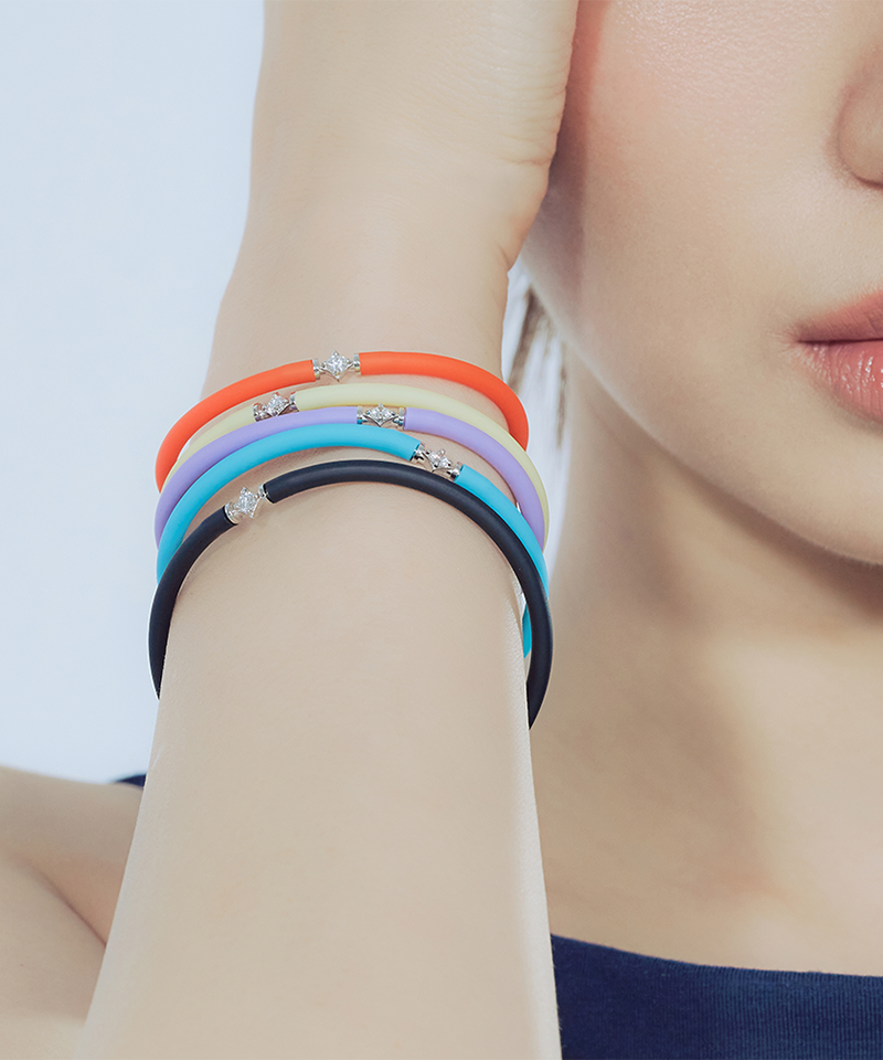 [Limited Event] 14K Lab Diamond Tube Bracelet 5 Color SET