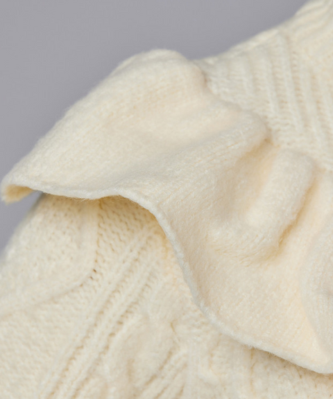 J.Jane Pastel Frill Knit Sweater - Bright Yellow
