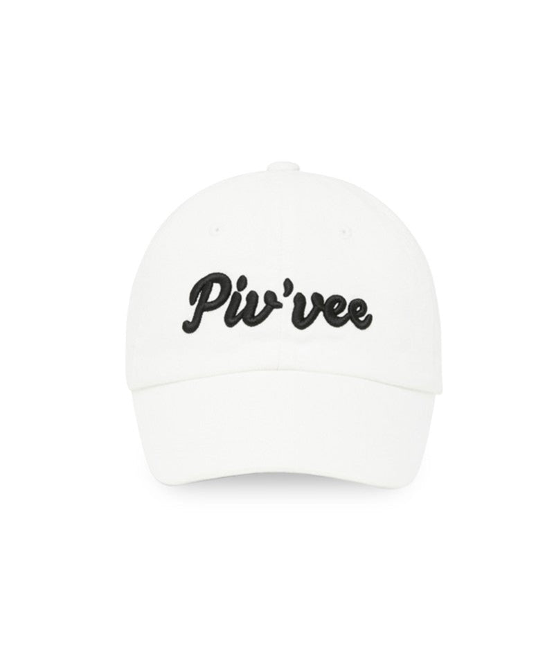 Logo Embroidered Ball Cap Cloud White