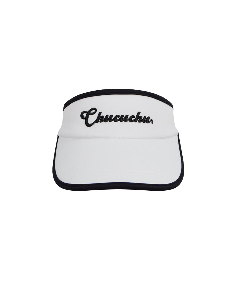 CHUCUCHU Ribbon Visor - White