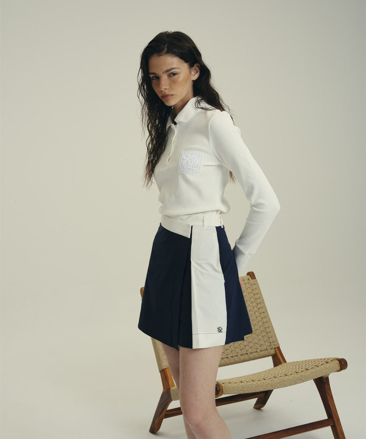 Women's KL Ribbon Panel Skirt