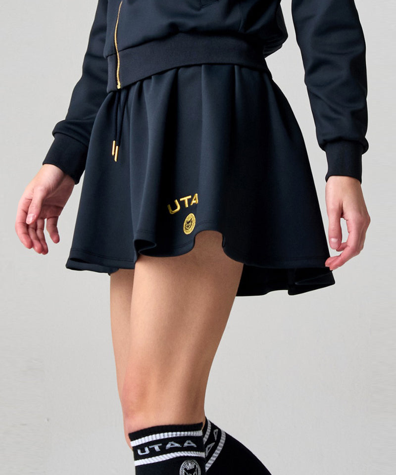 UTAA Women's Gilt Panther Union Flare Skirt - Navy