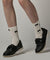FAIRLIAR Pearl Ribbon Middle Socks - 2 Colors