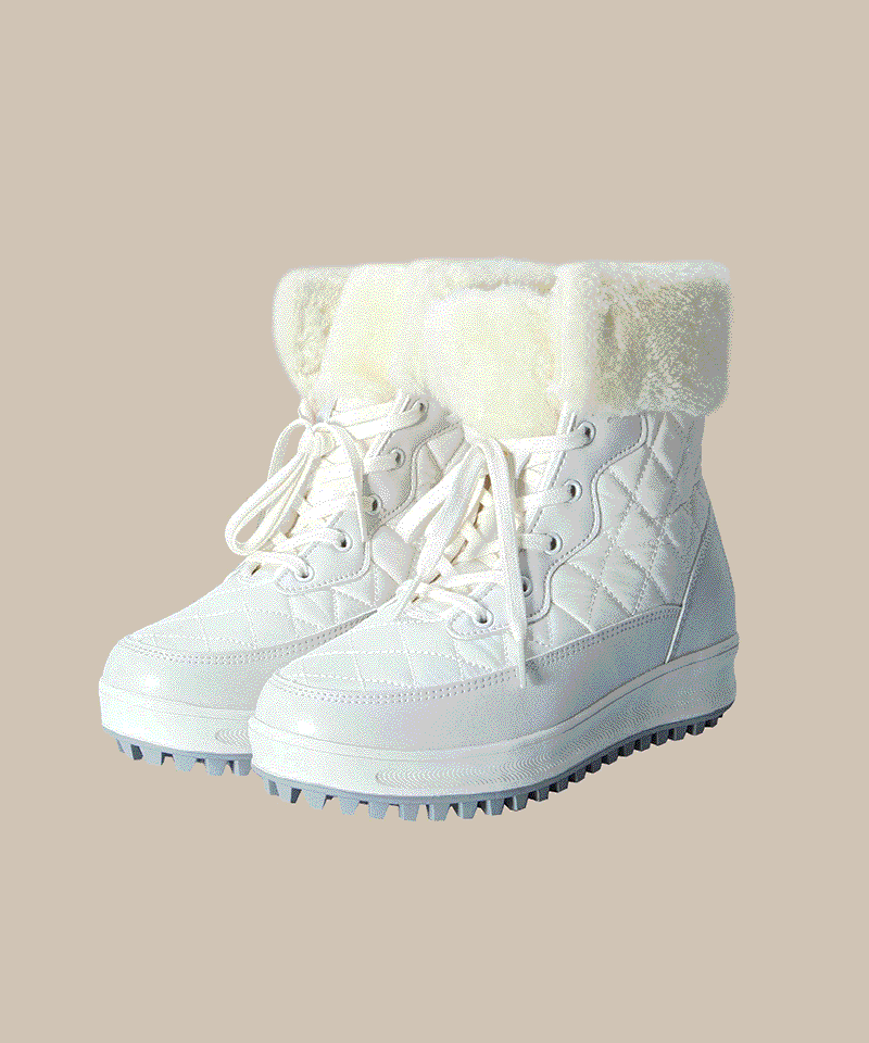 Wool-Lined Padded Ankle Golf Boots - 2 Colors