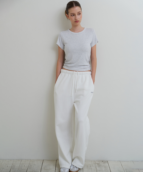 Soft Essential Short Sleeve Tee Snow Gray