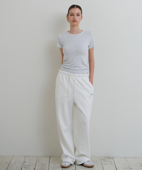 Soft Essential Short Sleeve Tee Snow Gray