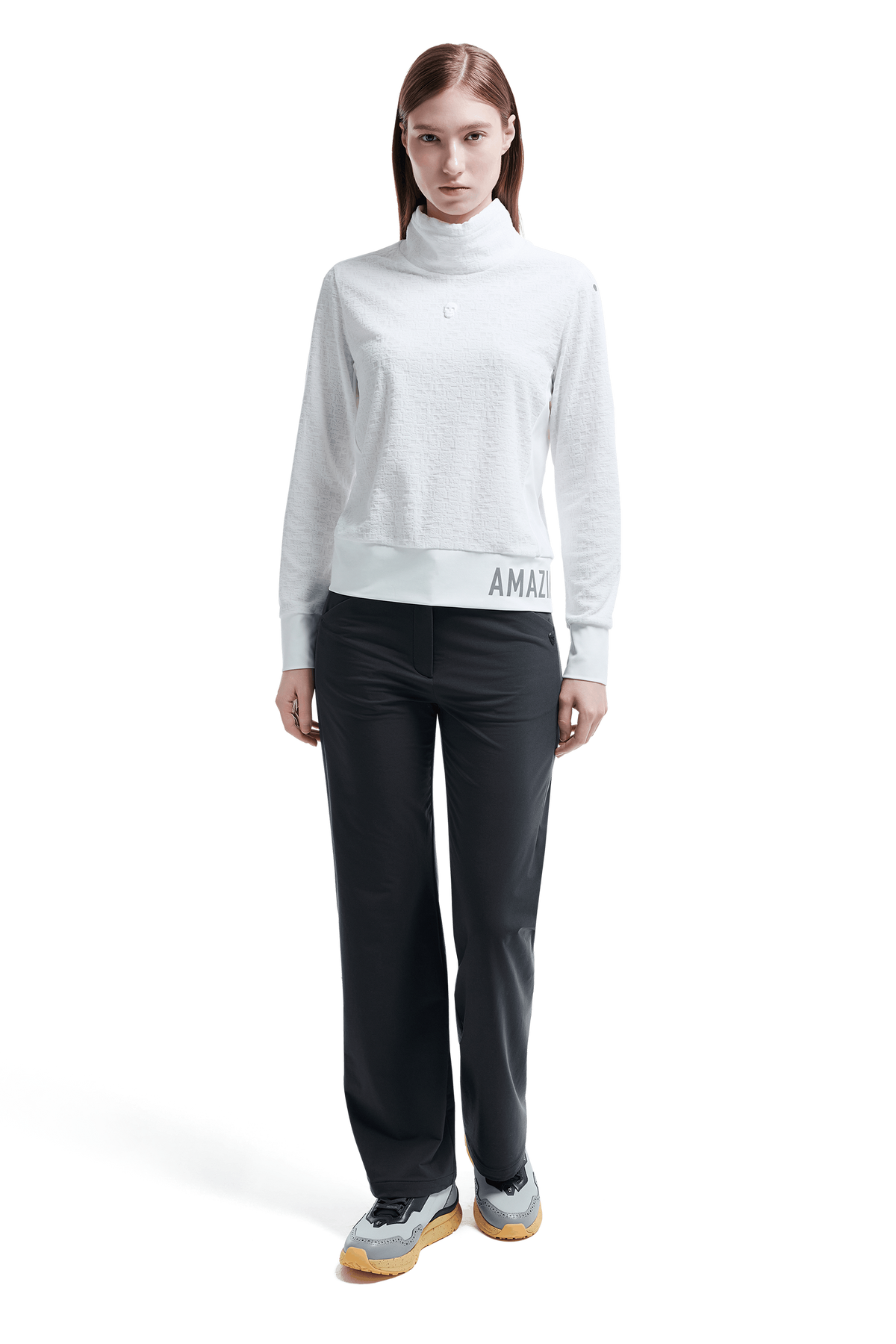 Amazing Cre Women's RV Performance High-Neck T-Shirt - Off White