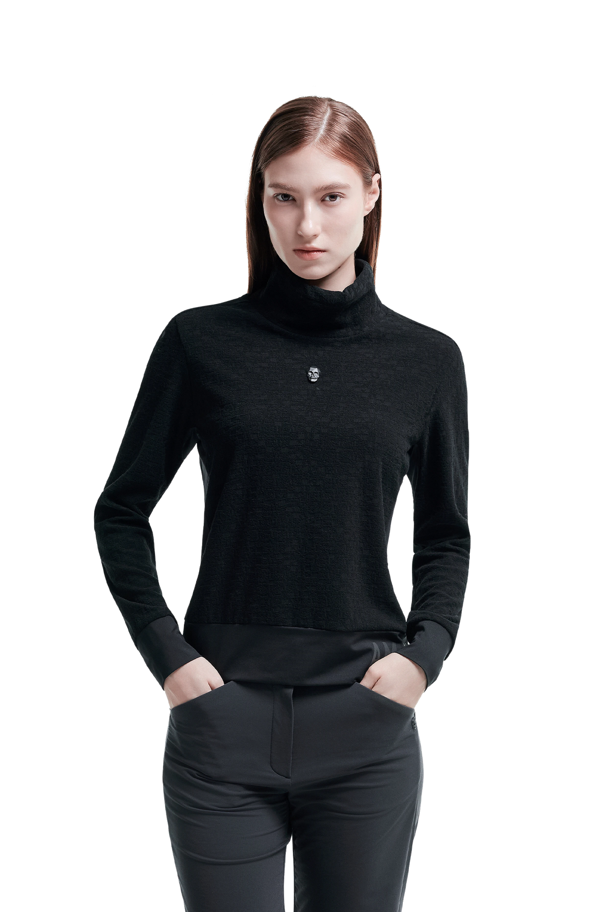 Amazing Cre Women's RV Performance High-Neck T-Shirt - Black
