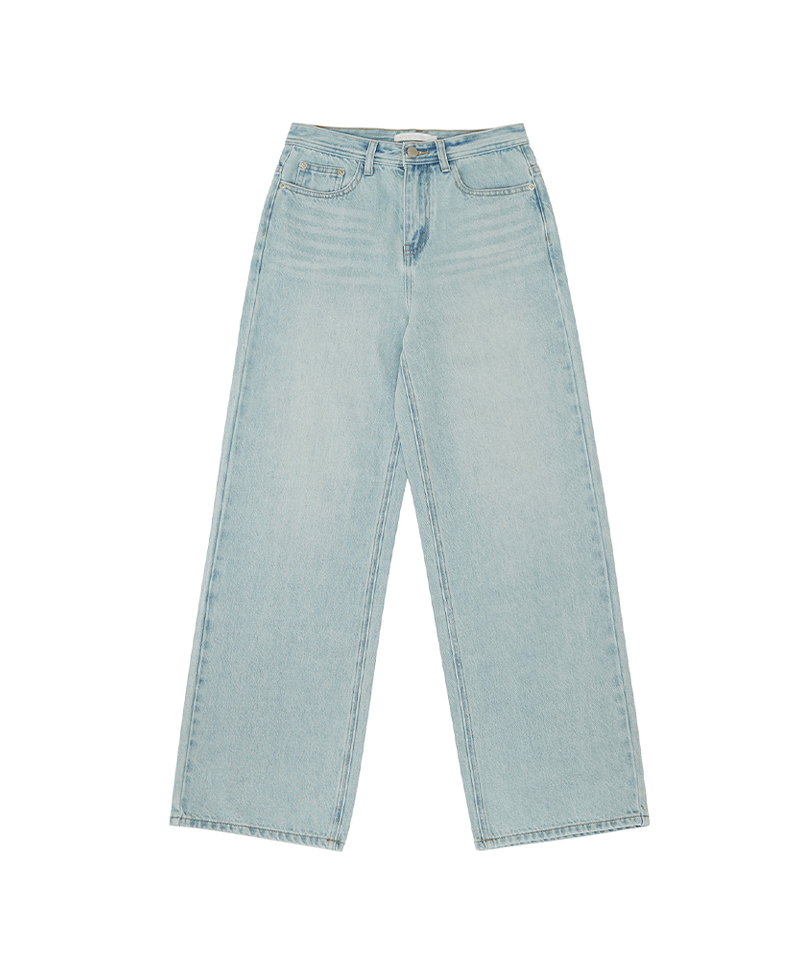 Relaxed Fit Denim Pants Ice Blue