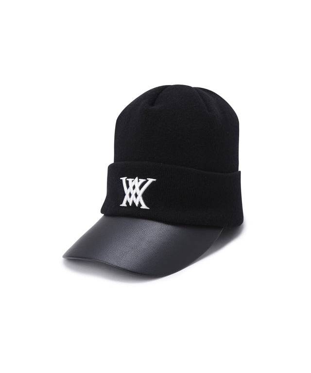 ANEW Golf: Men's Simple Wool Knit Cap - Black