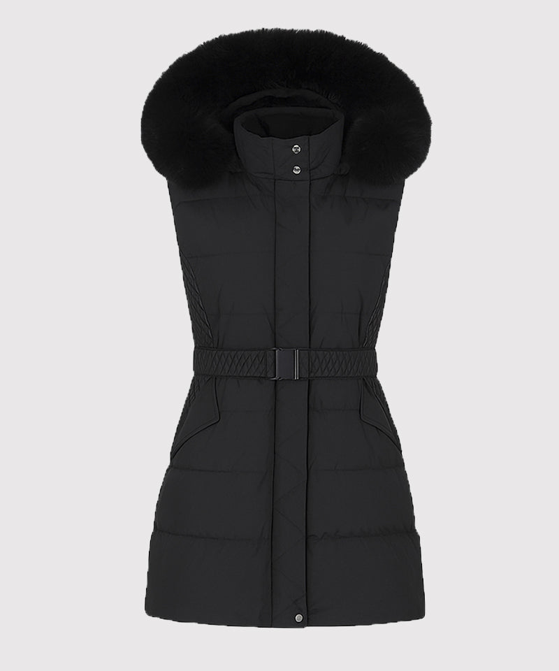 Castelbajac Women's Long Down Vest - Black