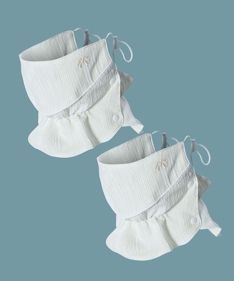 Cool Shiny UV Cut Seersucker Face & Neck Mask