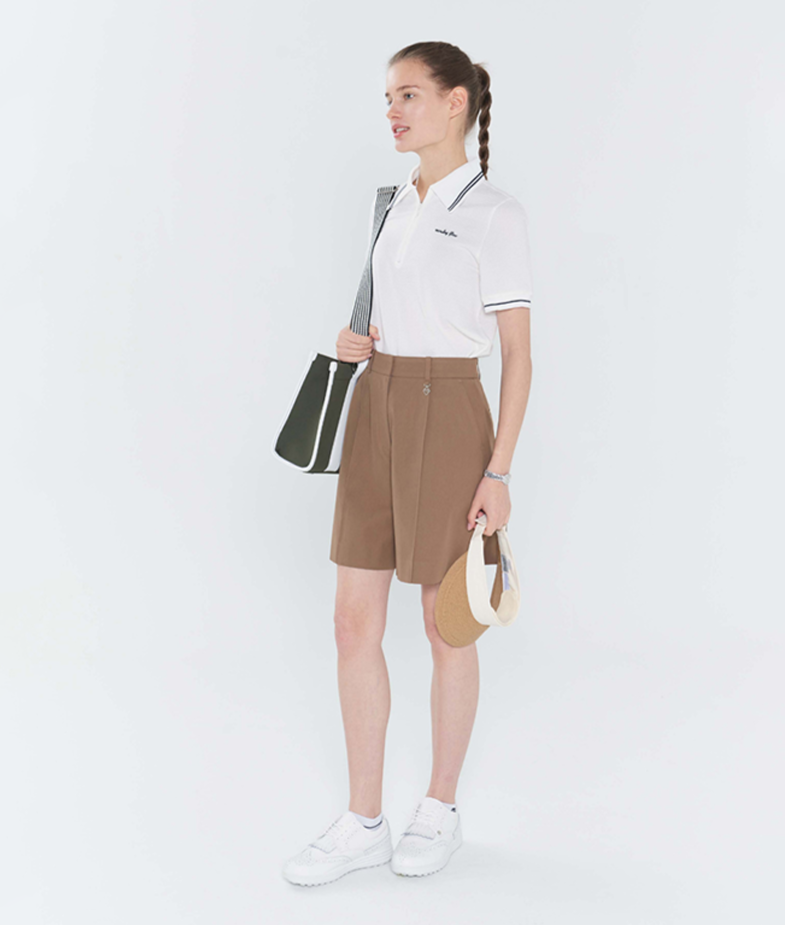 Monday Flow Kylie short Bermuda Pants - Brown