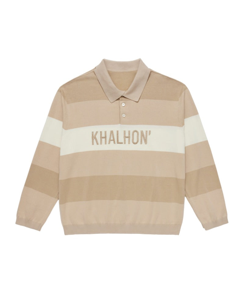 Men's Coastal Stripe Knit Polo