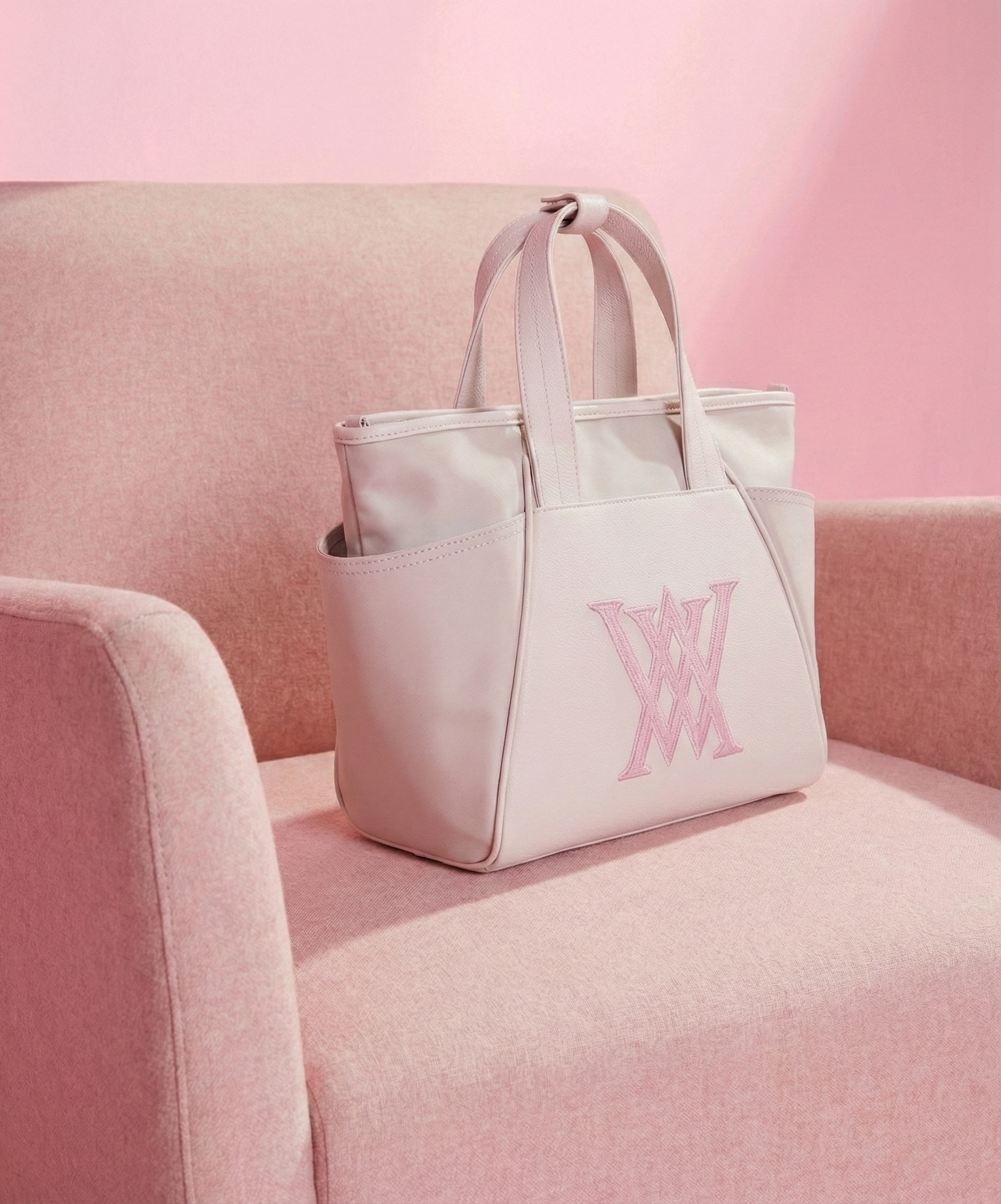 Unisex Two Tone Tote Bag - Ivory